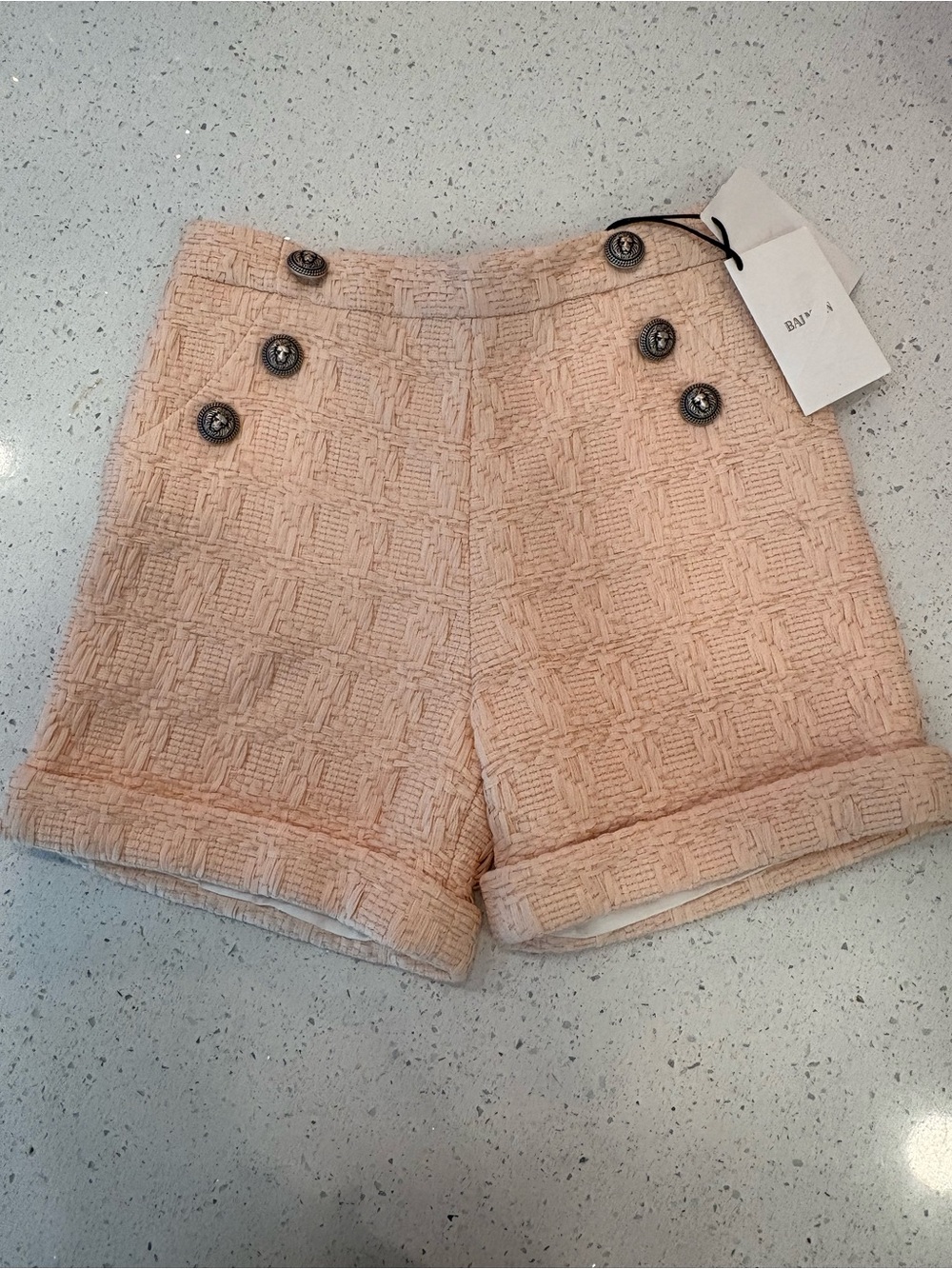 ✨ NWT Balmain Shorts — Kids 12Y / May Fit Women’s XXS–0